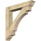 Ekena Millwork Merced Traditional Rough Sawn Bracket w/ Offset Brace, Douglas Fir, 8"W x 46"D x 46"H BKT0806X46X46MRC01RDF - alternate 1